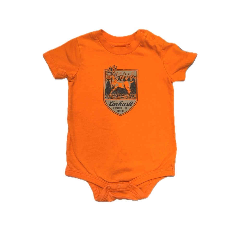Carhartt Bright Orange Baby Onesie